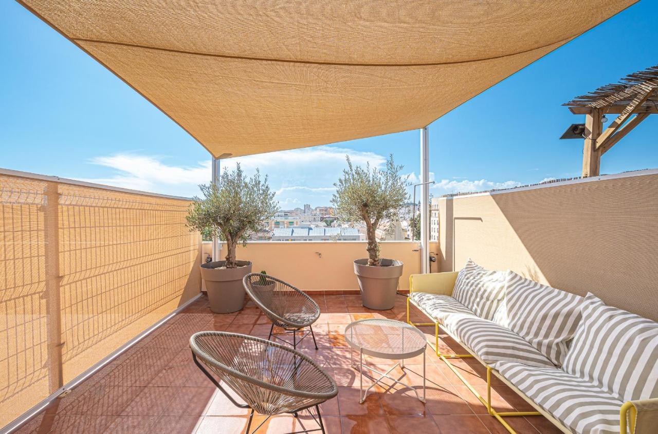 Ferienwohnung Malaga Centro Terraza Rosaleda Exterior foto